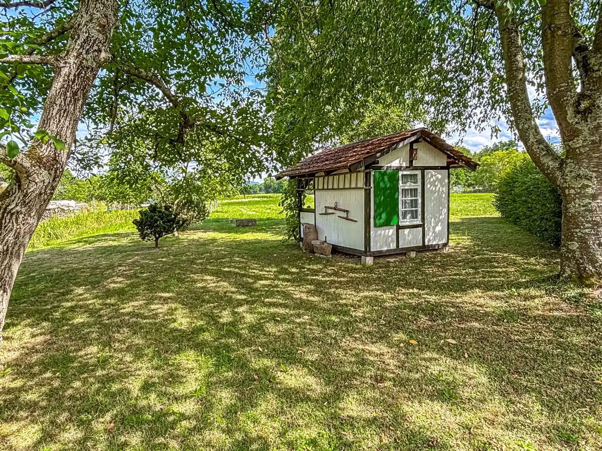 Gartenhaus Blick Hinterland